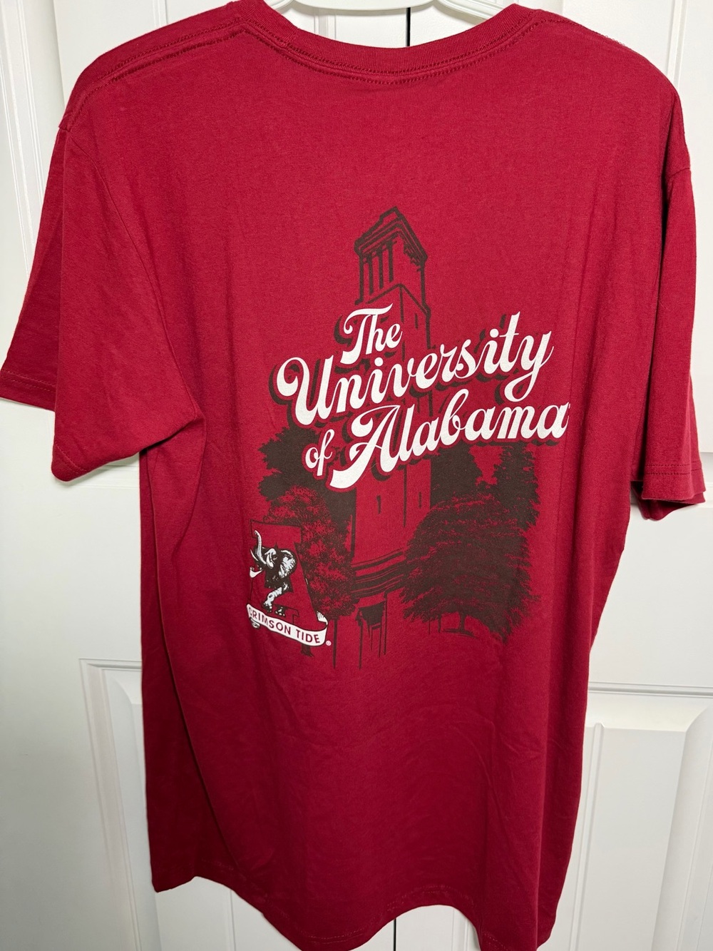 Alabama Crimson Tide T Shirt Men’s Large Image One Campus Graphic NWT